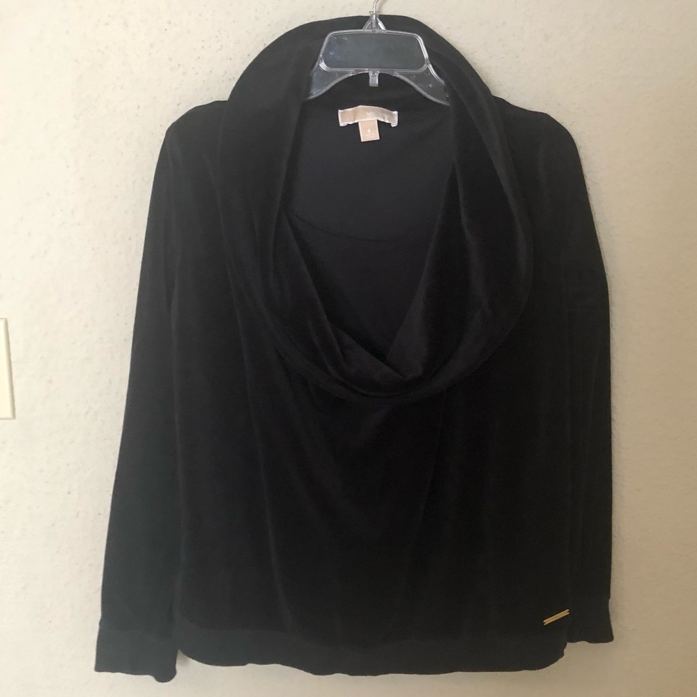 MICHAEL KORS Black Velvet Top